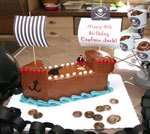 pirate ship cake